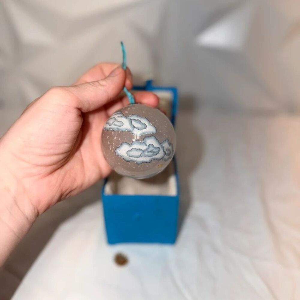 Vintage Pier 1 Imports Li Bien 1995 Christmas Angel Glass Ornament Boxed